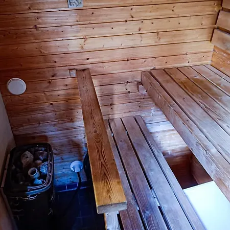 シャレー Cozy Log With Sauna And Wifi